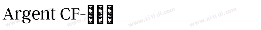 Argent CF字体转换